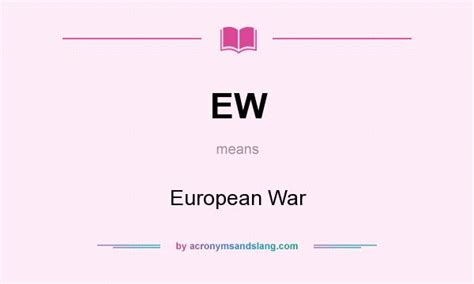 ew abbreviation.